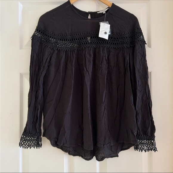 NWT Anthropologie RO + DE Crochet Detail Top - Picture 3 of 6